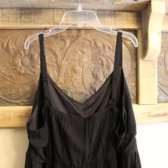 NWT Torrid Mini Wash Challis Skater Dress Deep Black size 3X - Picture 8 of 10